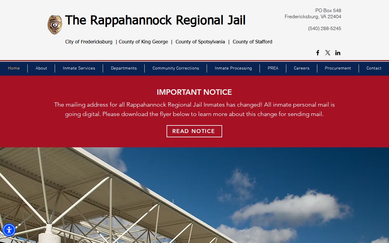 Spotsylvania County warrant custody and regional jail information